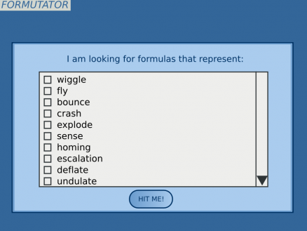 Formutator Search Page