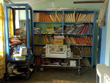 Paper Records: One of the driving forces behind implementing Baobab's patient-manage system in hospitals is to help reduce the problems associated with keeping paper records.  Here we see the destination of many records that are only a few years old.